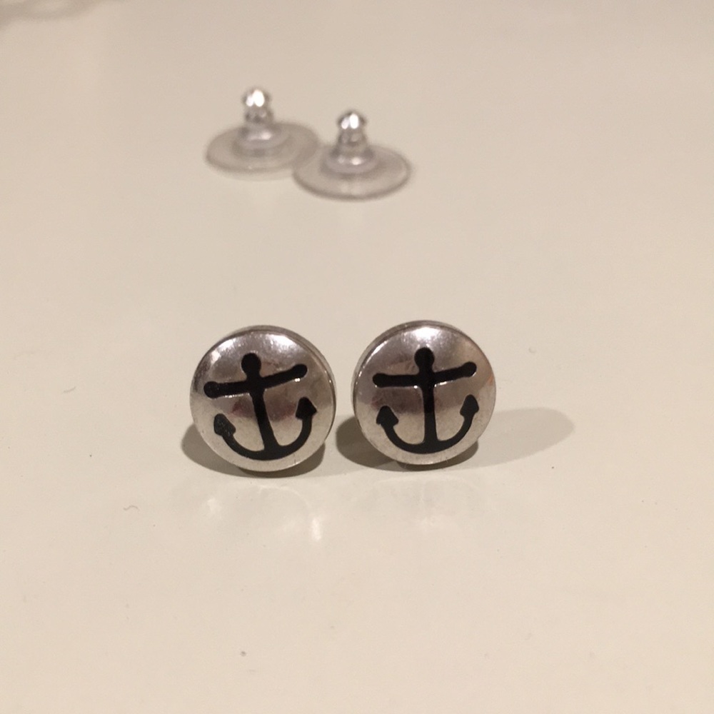Alex and Ani silver stud earrings